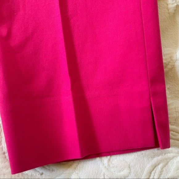 Lafayette 148 New York Pink Cropped Pants Bleecker Style - Picture 3 of 8